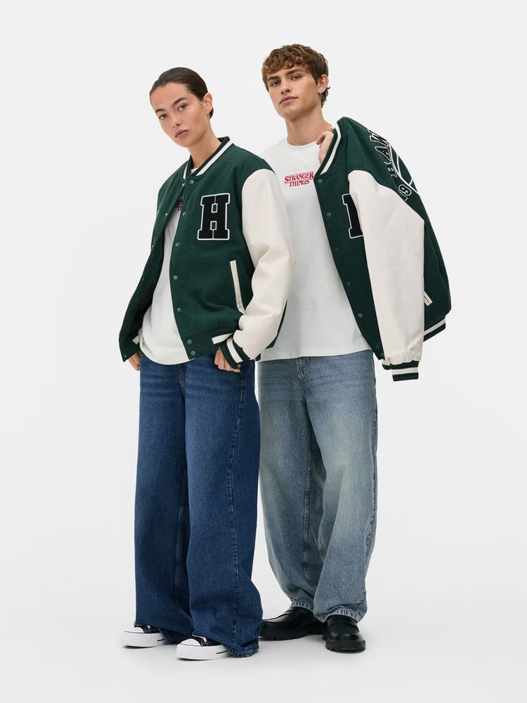 Stranger Things Hawkins Tigers Varsity Jacket