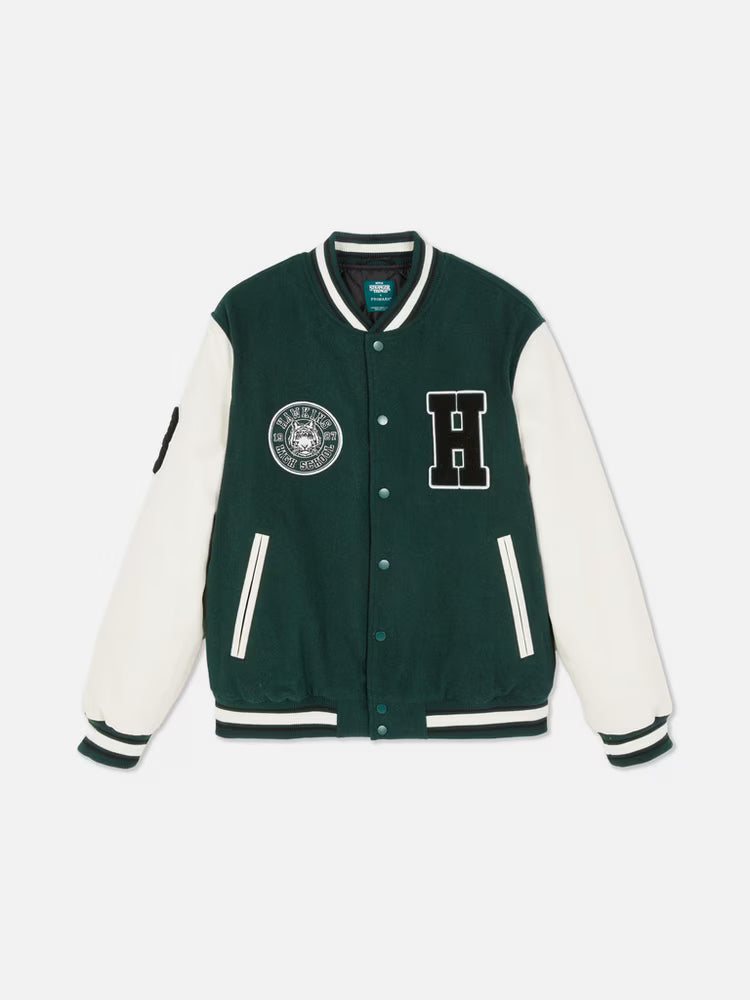 Stranger Things Hawkins Tigers Varsity Jacket