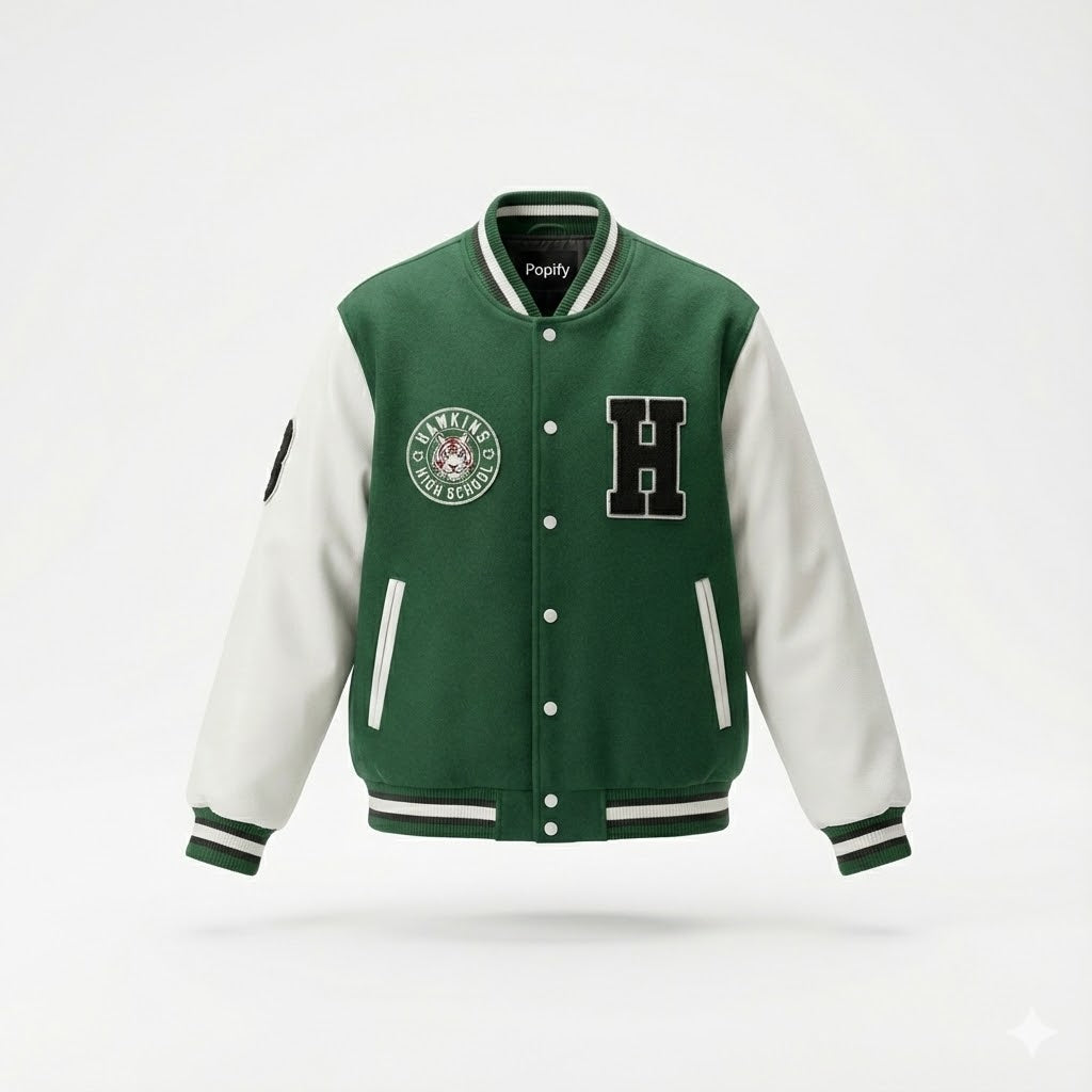 Stranger Things Hawkins Tigers Varsity Jacket
